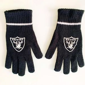 RAIDERS NFL Vintage 90s Winter Gloves w/ Grip